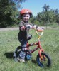 Bubby on his first bike